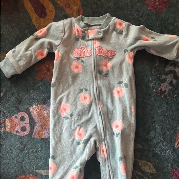 Fleece Carter’s Little Sister Onesie - Picture 1 of 2